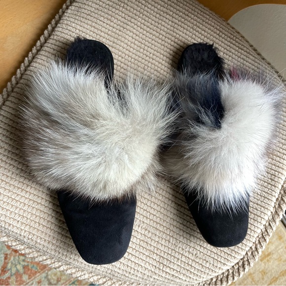 Stuart Weitzman Furgetit Mule Loafer Slides - Picture 4 of 13